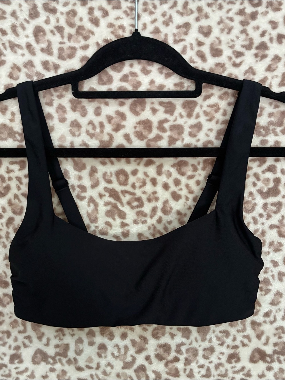 Athleta Black Bikini Top With Adjustable Straps